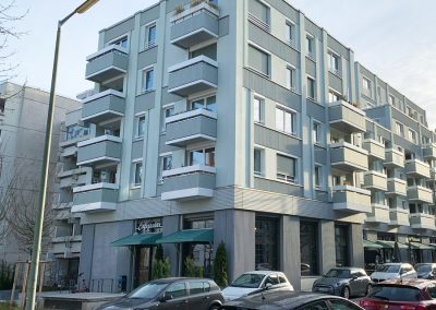 Neubau von 45 Wohneinheiten und Gewerbe